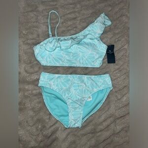 Abercrombie Kids Asymmetrical Ruffle Two-Piece Swimsuit